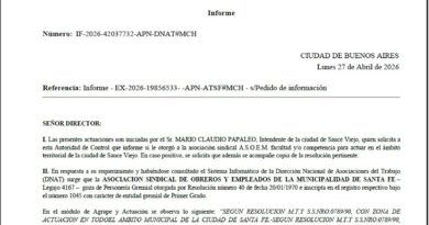 Sauce Viejo, según Resolución MTYSS 0789/90, ASOEM tiene zona de actuación solamente en el ámbito Municipal de la ciudad de Santa Fe