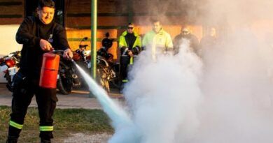Capacitación sobre manejo correcto de extintores